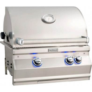 Fire Magic 24-inch Aurora Built In Grill With Rotisserie : A430i-8