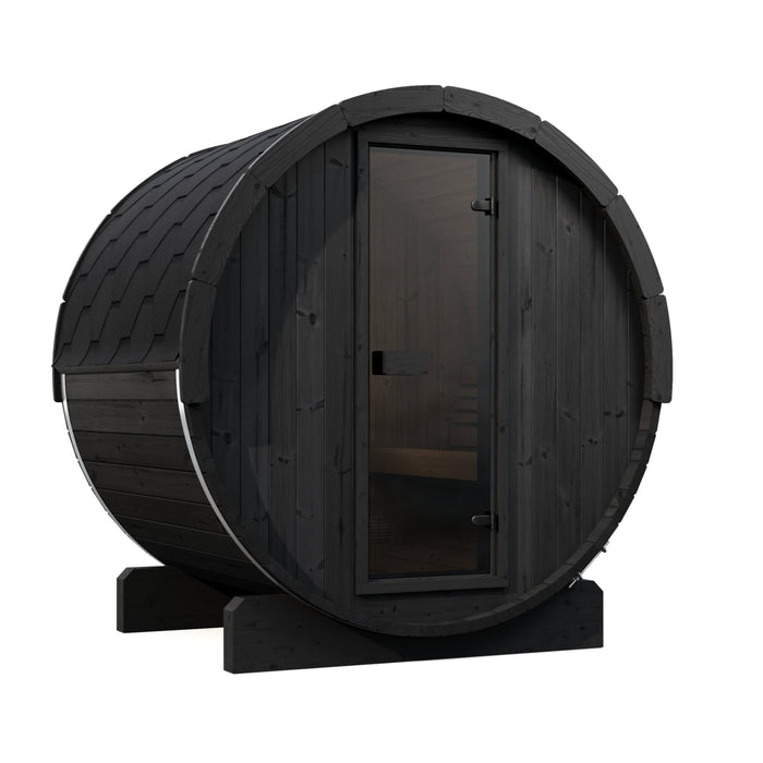 SaunaLife E6 Ergo Series Outdoor Barrel Sauna Kit