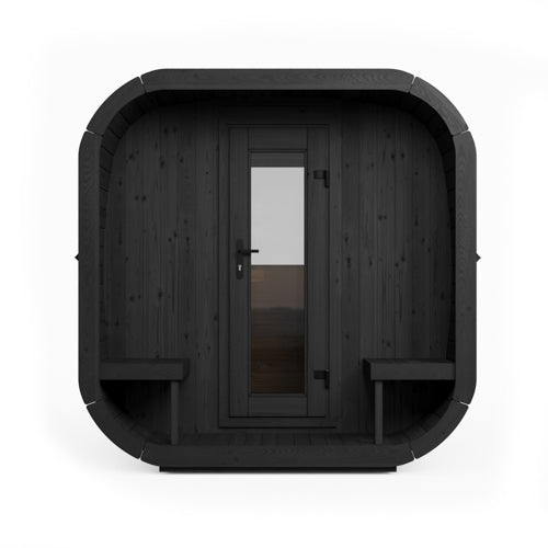 SaunaLife 8-Person Cube Series Outdoor Home Sauna Kit CL12GCP