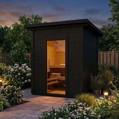 SaunaLife Model G2 Outdoor Home Sauna Kit