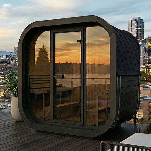 SaunaLife 6 Person Outdoor Cube Sauna Model CL7G