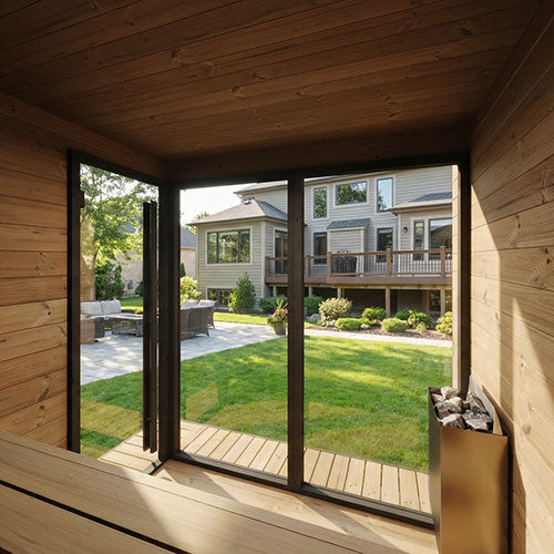 SaunaLife GL6 Outdoor Sauna Kit