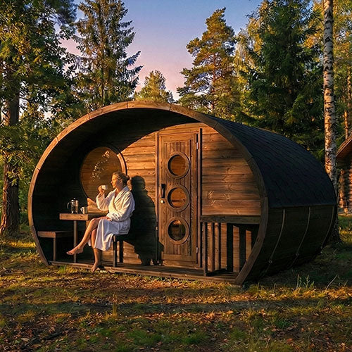 SaunaLife Model G11 Outdoor Home Sauna Kit