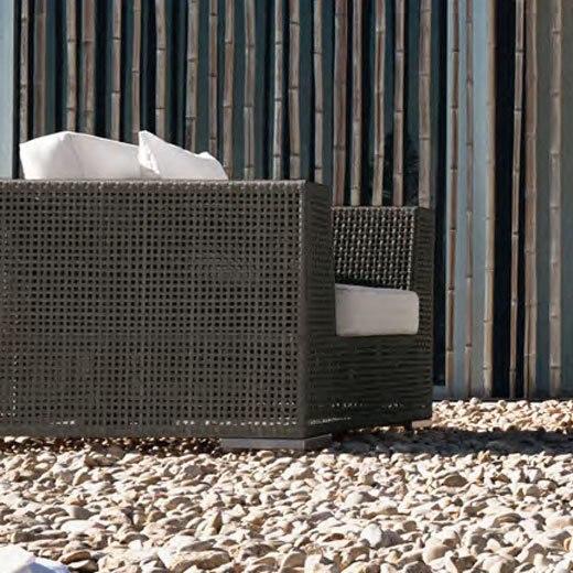 Panama Jack Atlantis Patio Lounge Chair w/Off-White Cushion : 903-1323-JBP-C