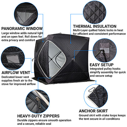 SaunaLife SaunaTrekker Portable Insulated Sauna Tent