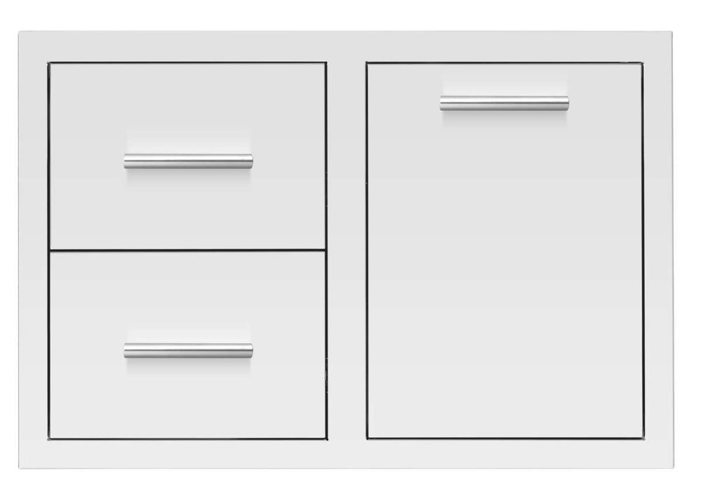 Summerset Grills 33" 2-Drawer & Vented Trash or LP Tank Pullout Drawer Combo - DC2-33LP