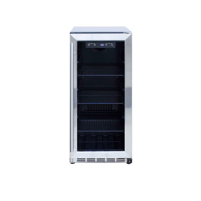 Summerset Grills 15" Outdoor Rated Refrigerator w/ Glass Door  - RFR-15G