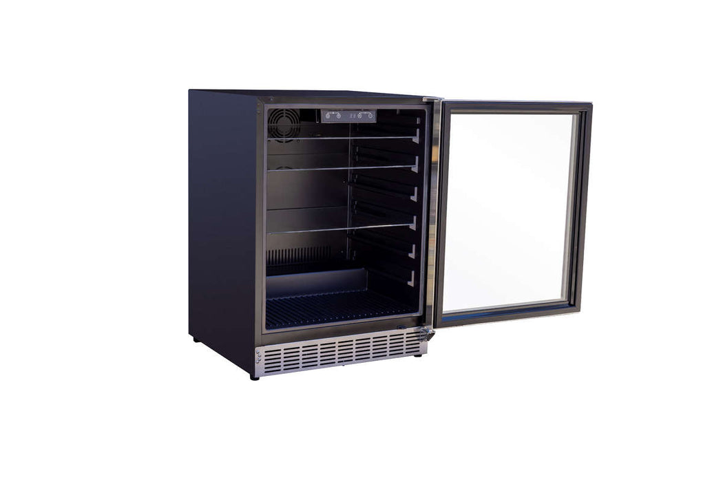 Summerset Grills 24" Outdoor Rated Refrigerator w/ Glass Door - RFR-24G