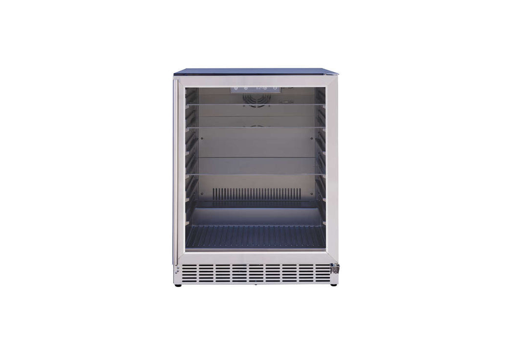Summerset Grills 24" Outdoor Rated Refrigerator w/ Glass Door - RFR-24G
