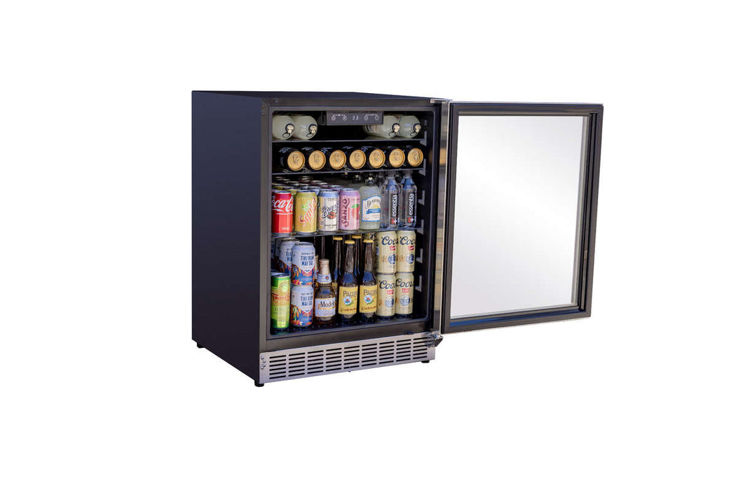 Summerset Grills 24" Outdoor Rated Refrigerator w/ Glass Door - RFR-24G