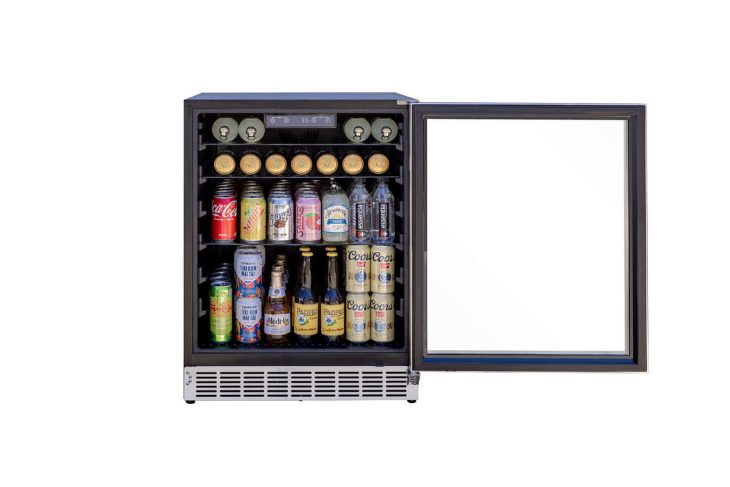Summerset Grills 24" Outdoor Rated Refrigerator w/ Glass Door - RFR-24G