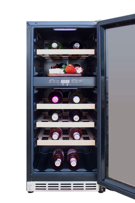 Summerset Grills 15" Outdoor Rated Dual Zone Wine Cooler - RFR-15WD