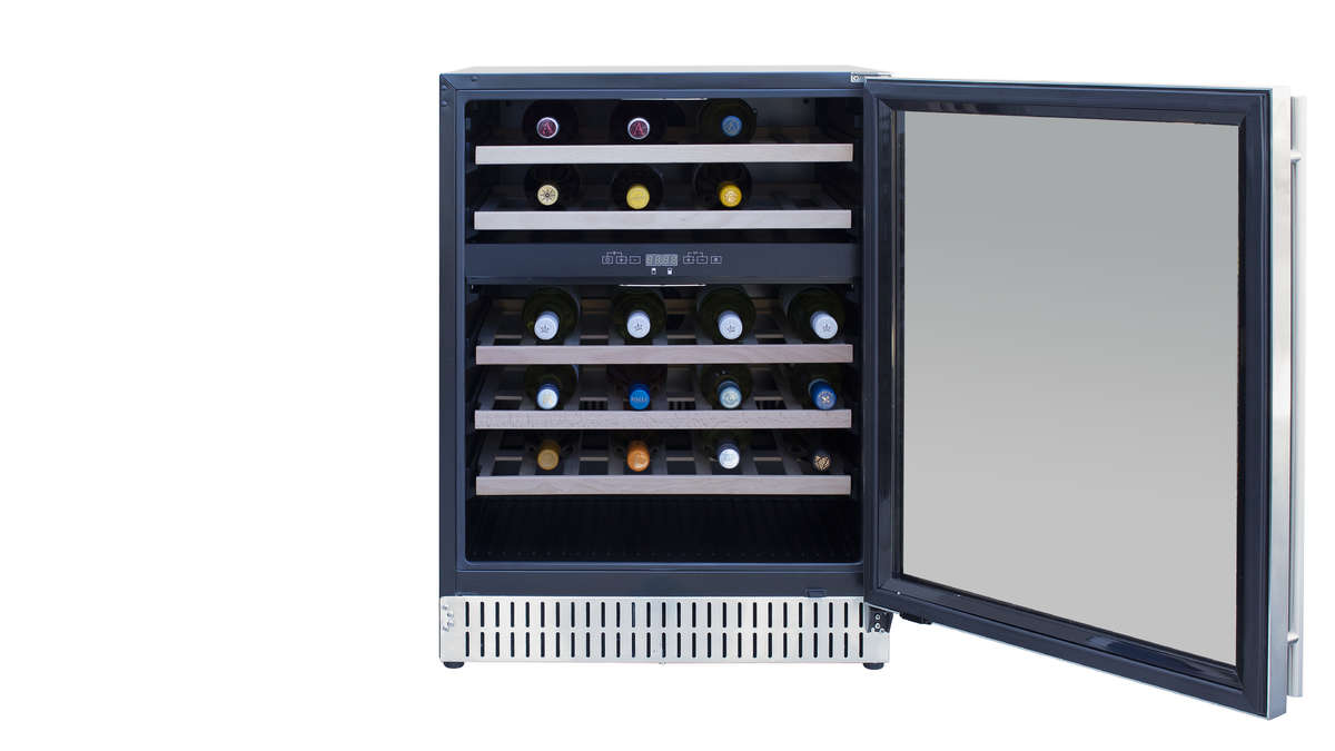 Summerset Grills 24" Outdoor Rated Dual Zone Wine Cooler - RFR-24WD