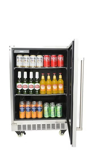 Kokomo outdoor kegerator beverage storage configuration
