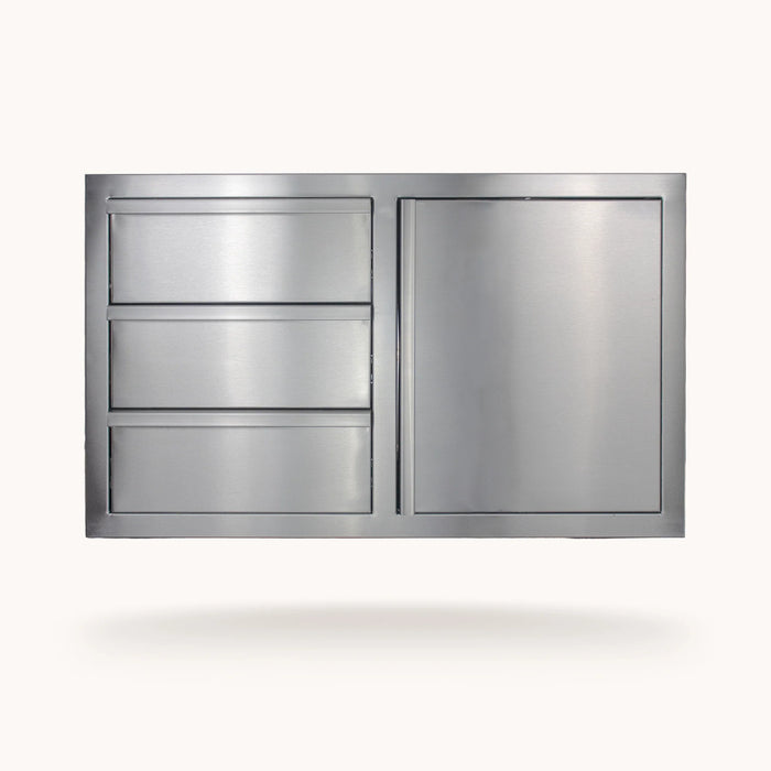 American Made Grills 36" Triple Drawer Combo : DC3-36-AMG