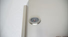 Kokomo pizza oven insert built-in temperature gauge close-up