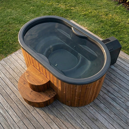 SaunaLife S2 2-Person Immersion Tub with Water Chiller/Heater Combo