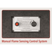 Manual Flame Sensing Control System on a gray background