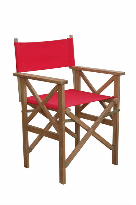 Anderson Teak Director Folding Armchair w/ Canvas (sold as a pair) : CHF-2088