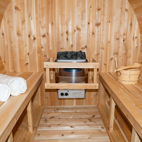 LeisureCraft CT Serenity Barrel Sauna - CTC2245W
