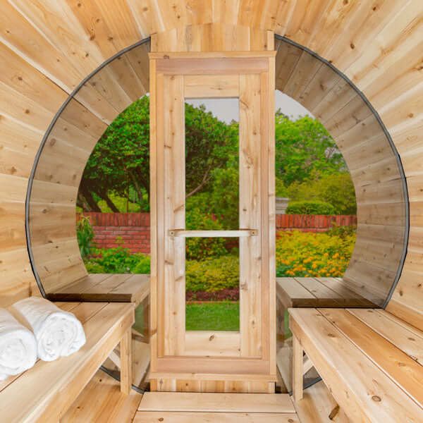 LeisureCraft Tranquility MP Barrel Sauna - CTC2345MPW