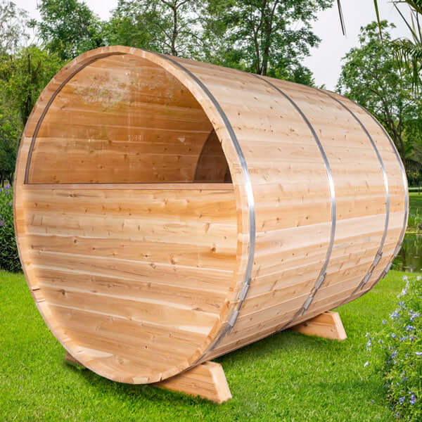 LeisureCraft Tranquility MP Barrel Sauna - CTC2345MPW