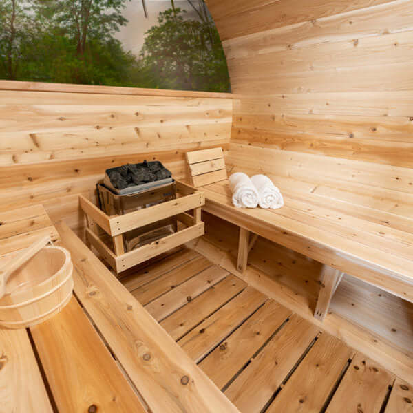 LeisureCraft Tranquility MP Barrel Sauna - CTC2345MPW