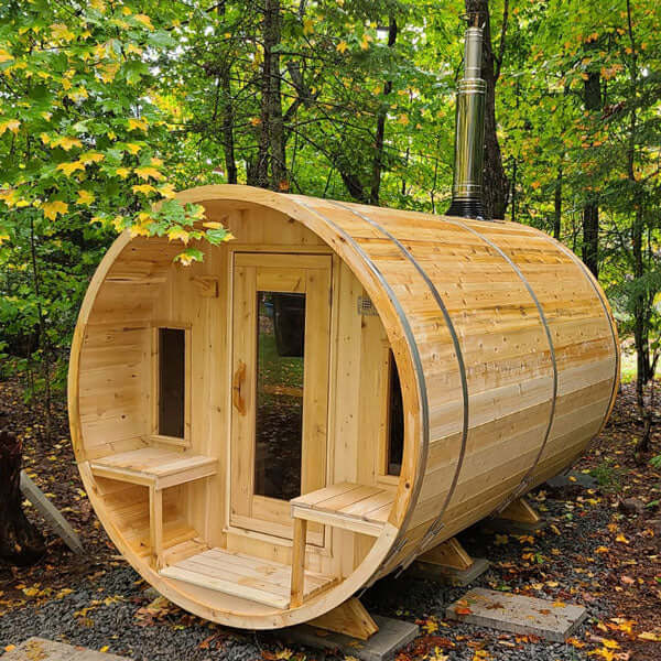 LeisureCraft CT Tranquility Barrel Sauna - CTC2345W