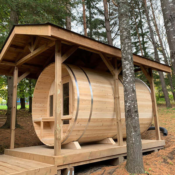 LeisureCraft CT Tranquility Barrel Sauna - CTC2345W