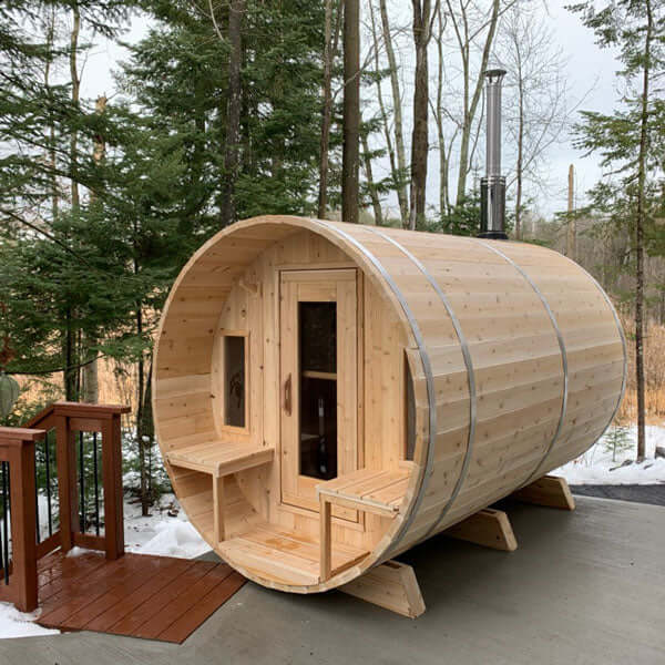 LeisureCraft CT Tranquility Barrel Sauna - CTC2345W