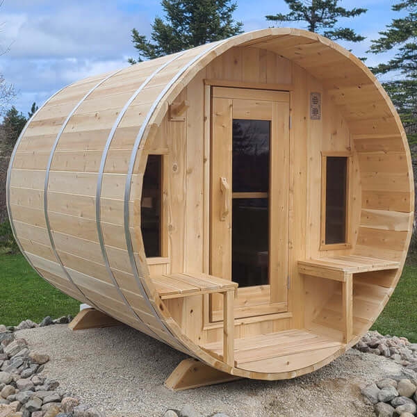 LeisureCraft CT Tranquility Barrel Sauna - CTC2345W