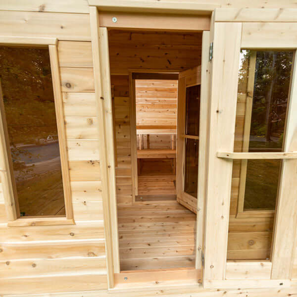 LeisureCraft CT Georgian Cabin Sauna with Changeroom - CTC88CW