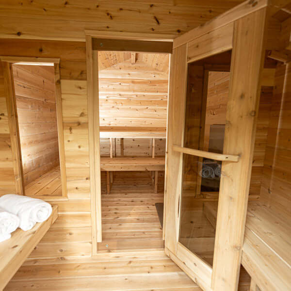 LeisureCraft CT Georgian Cabin Sauna with Changeroom - CTC88CW