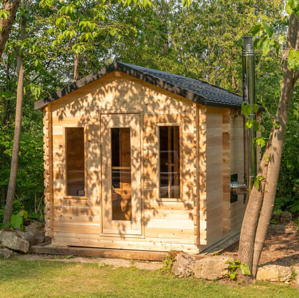 LeisureCraft CT Georgian Cabin Sauna with Changeroom - CTC88CW