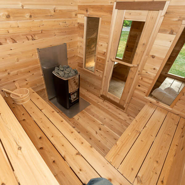 LeisureCraft CT Georgian Cabin Sauna with Changeroom - CTC88CW