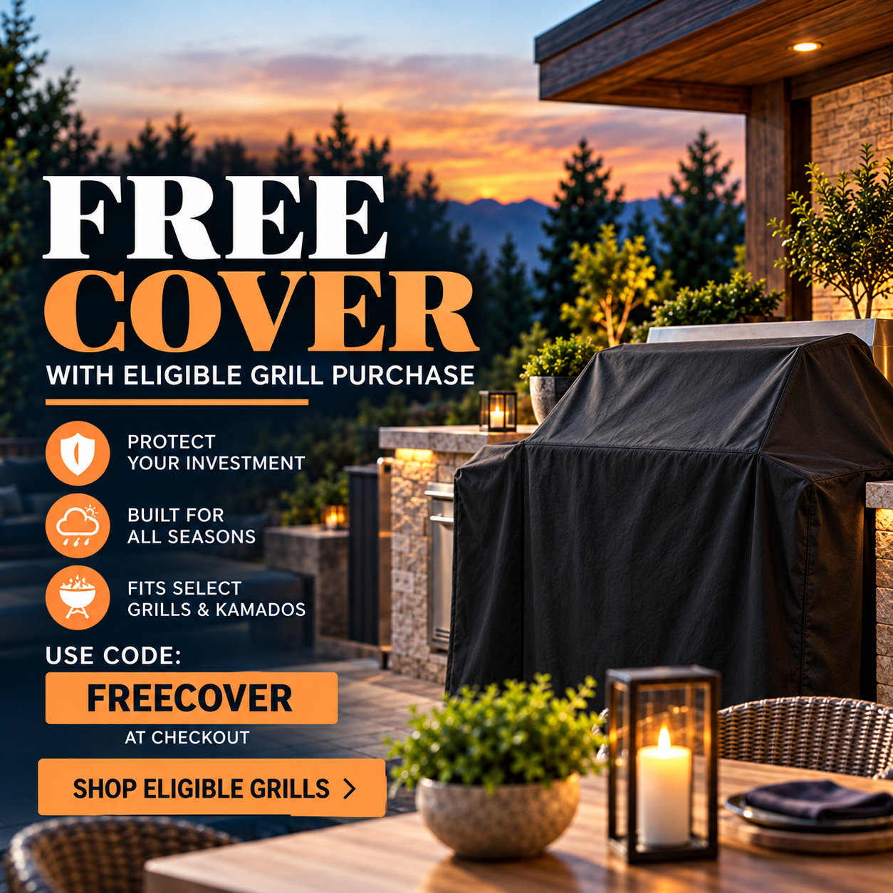 Free Cover With Grill Purchase