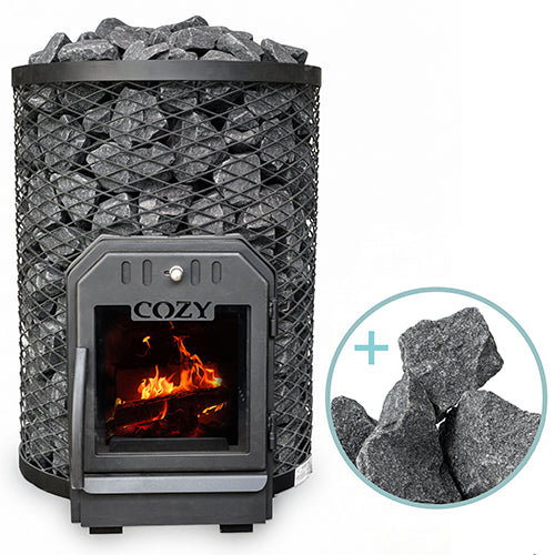Cozy Heat O Wood-Burning Sauna Stove Package
