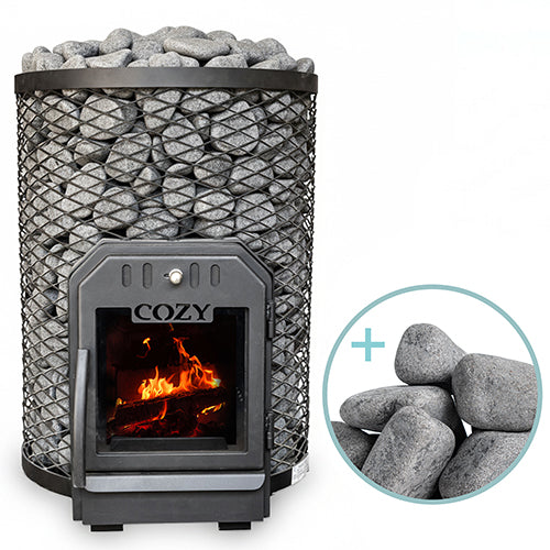 Cozy Heat O Wood-Burning Sauna Stove Package