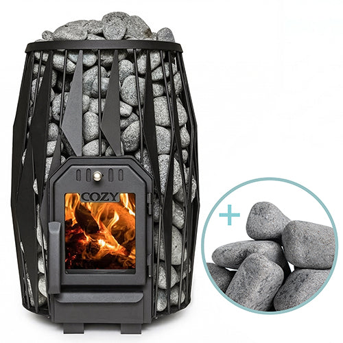Cozy Heat OG Wood-Burning Sauna Stove Package