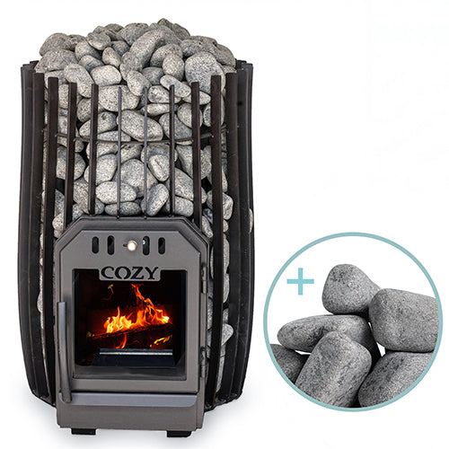 Cozy Heat SW Wood-Burning Sauna Stove Package