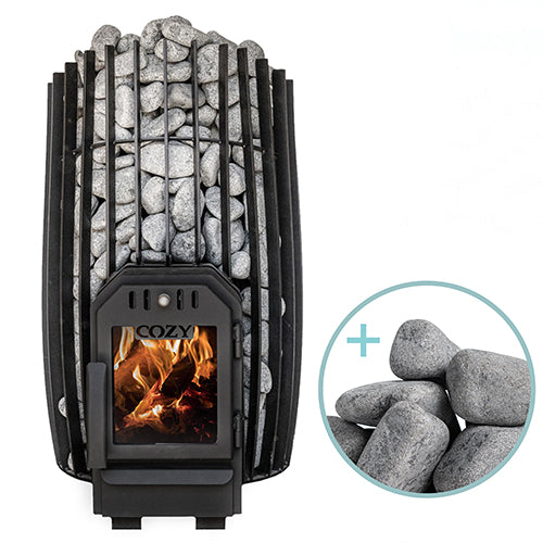 Cozy Heat SW Through-Wall Wood-Burning Sauna Stove Package