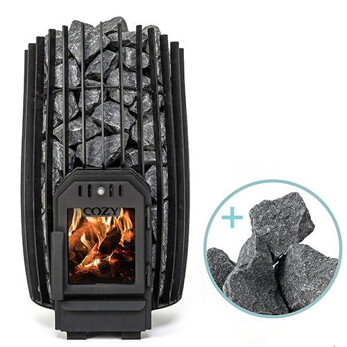 Cozy Heat SW Through-Wall Wood-Burning Sauna Stove Package