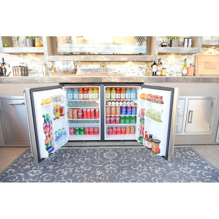 Kokomo Grills Double Door Outdoor Refrigerators - DBLFRDGE