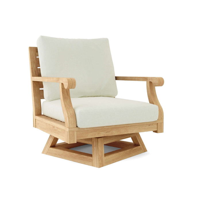 Anderson Teak Riviera Swivel Armchair + Cushion : DS-608