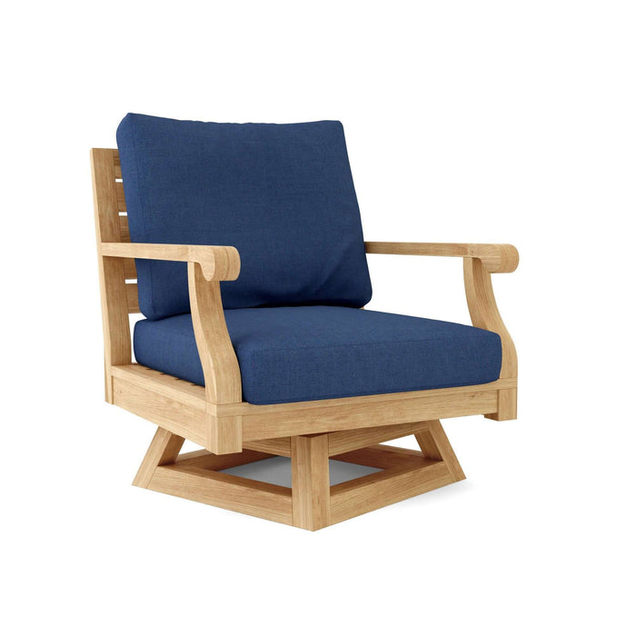 Anderson Teak Riviera Swivel Armchair + Cushion : DS-608