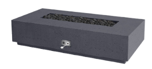Firegear Sanctuary 1 76-inch GFRC Fire Table - Pro Series Brass Burner