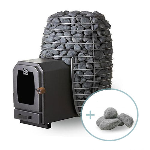 HUUM HIVE Wood Sauna Stove Package with Stones