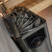 Harvia The Wall 6kW Black Sauna Heater Package with Built-In Controls & Stones - 129339 - heater