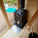 Harvia LINEAR 18 COMPACT BLACK Wood-Burning Sauna Stove - Harvia sauna heater