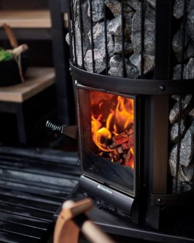 Harvia LEGEND 240 GREENFLAME Wood-Burning Sauna Stove - Harvia sauna heater view 6